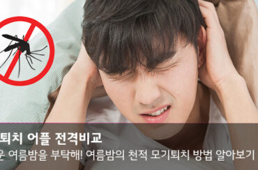 여름밤의 천적 모기퇴치 앱 비교