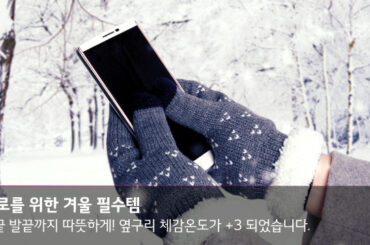 솔로를 위한 겨울 필수템_ 옆구리 체감온도가 +3 되었습니다.