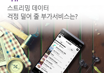 스트리밍 데이터 걱정 덜어 줄 부가서비스는?