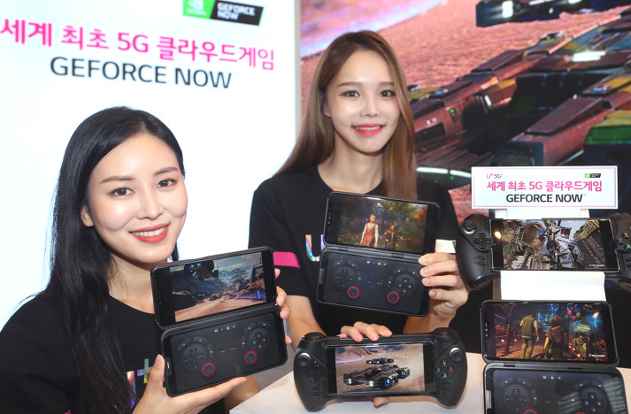 “PC방 게임을 다운로드 없이 5G폰으로”  LG유플러스-엔비디아, 세계 최초  5G 클라우드 게임 선보인다