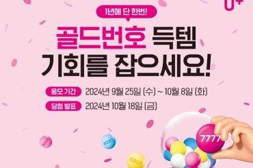 2024년 올해 마지막 ‘골드번호’ 득템 기회를 놓치지 마세요 !