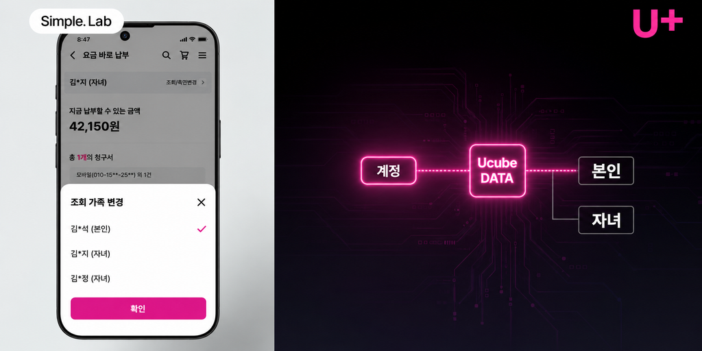 심플랩 요금 납부와 Ucube 데이터 연결 دیا